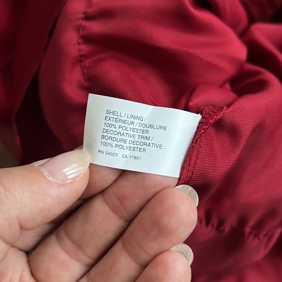 Gap Dark Red Holiday Dress Floral Tulle Roses Size 4 - Picture 7 of 7